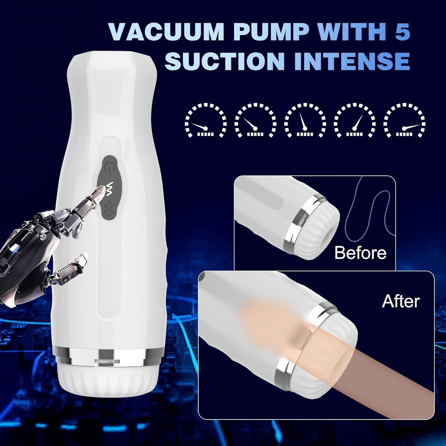 Electric Male Masturbator with Automatic Sucking & Thrusting