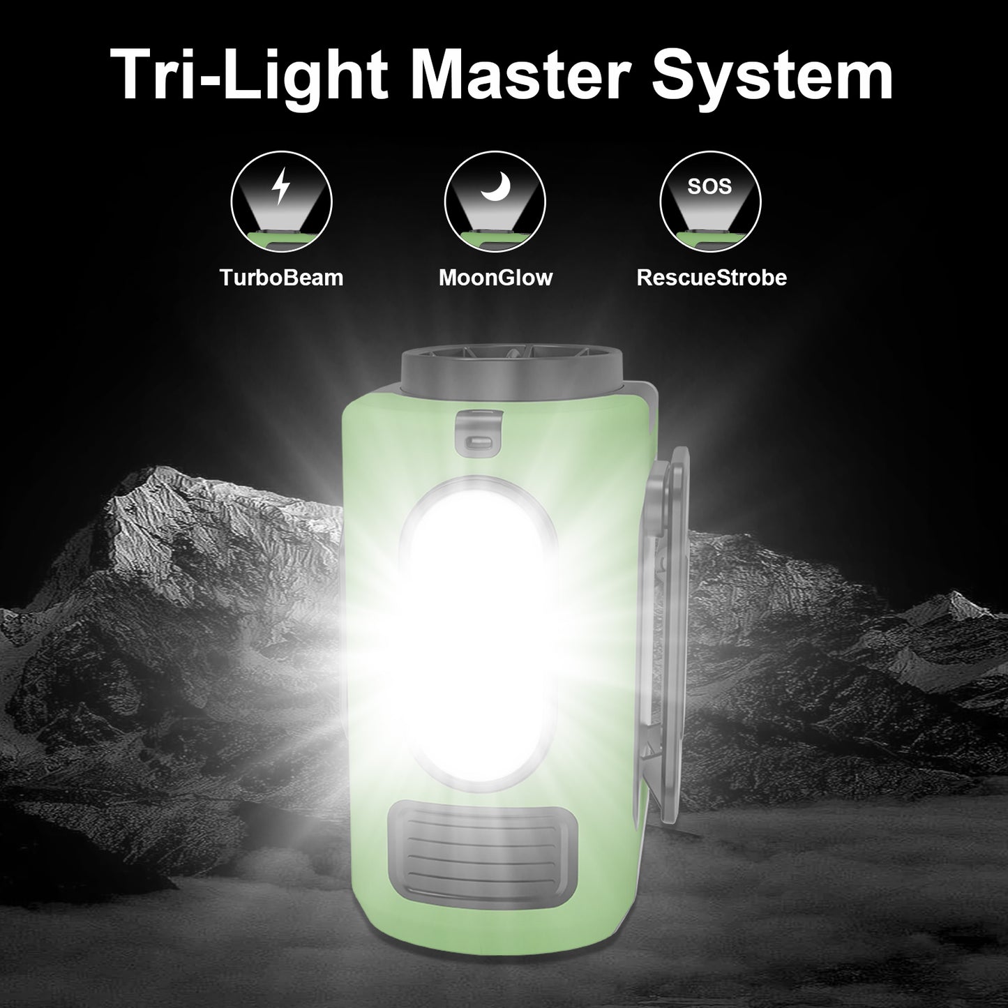 Portable Waist Fan with 16,000 RPM, 10000mAh Rechargeable Personal Fan with 5 Speeds & LED Light