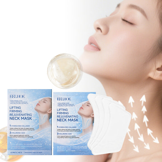Hydrating Collagen Neck Mask - 4 Patches for Skin Rejuvenation