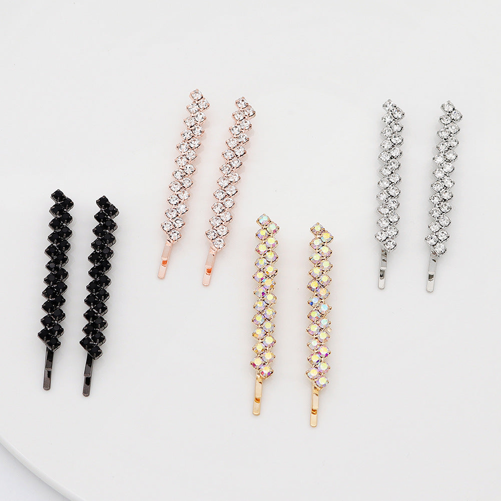 Rhinestone Hairpin Headdress for Women - Elegant Hair Accessory