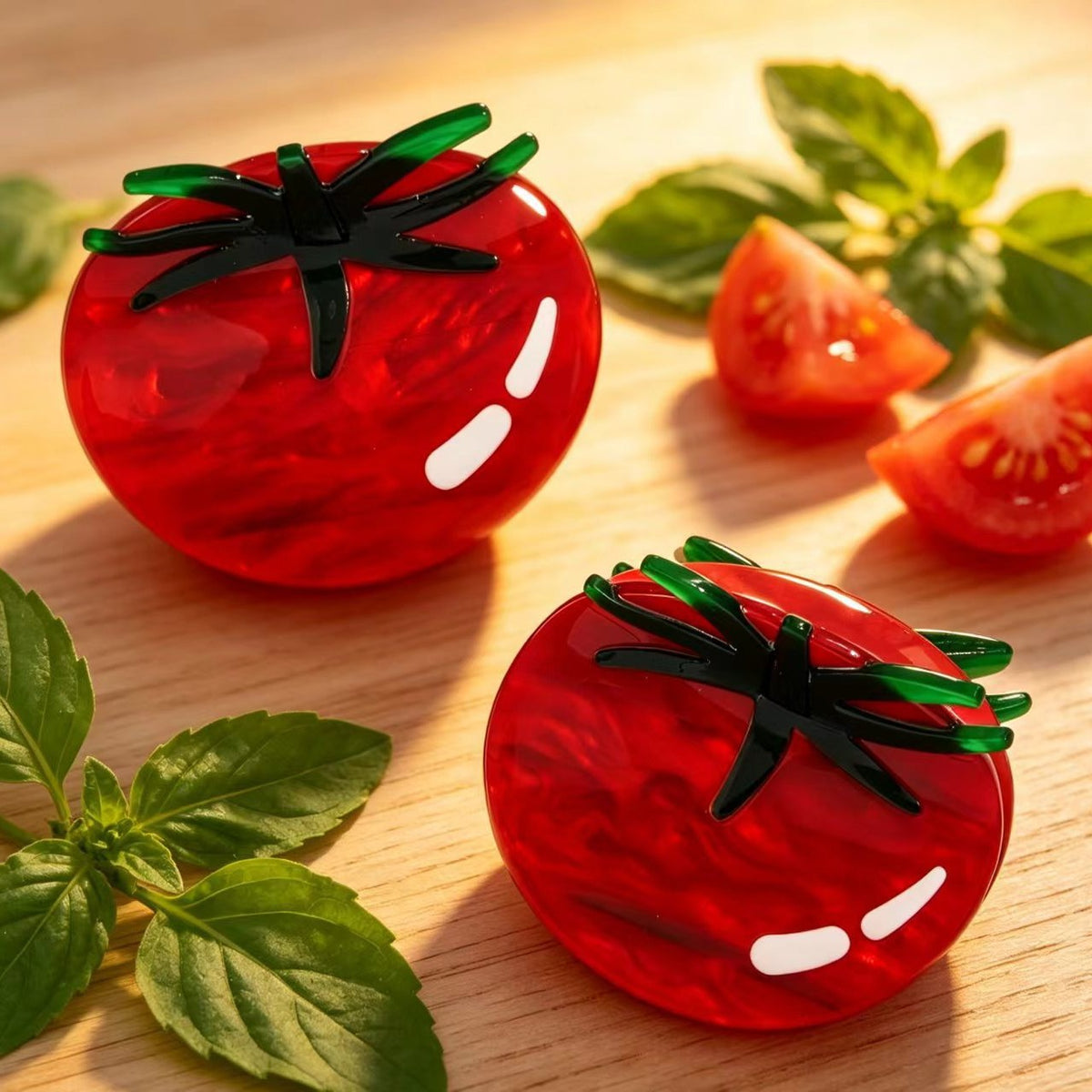 Tomato Claw Clip for Women - Acrylic Hair Clip
