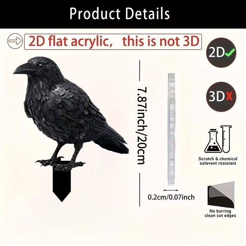 Acrylic Halloween Garden Decoration Picks - Multiple Sizes & Styles