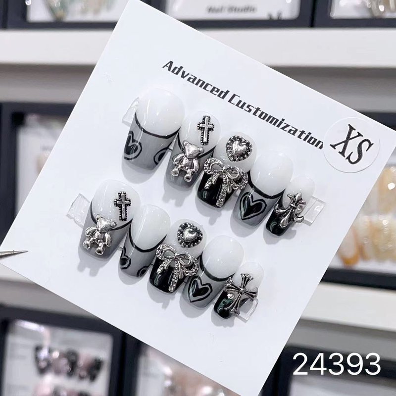 Hand-Painted Stick-On Nail Art Crystals - Removable