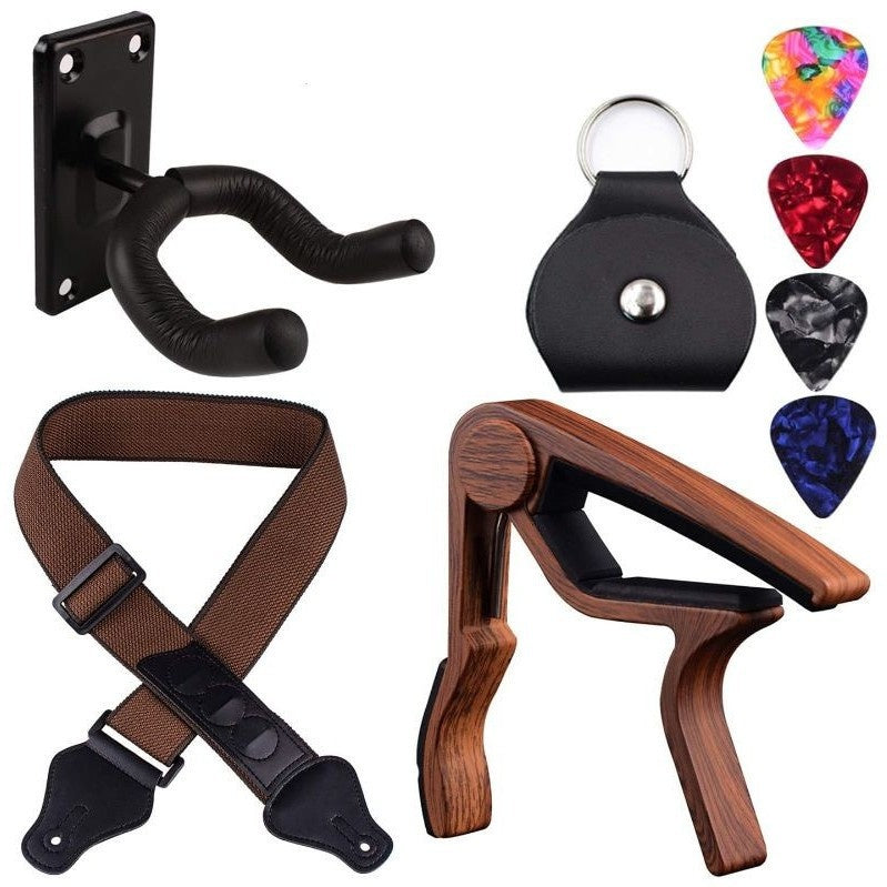 Guitar Accessory Set with Picks, String Nails & Pillow - Multiple Colors
