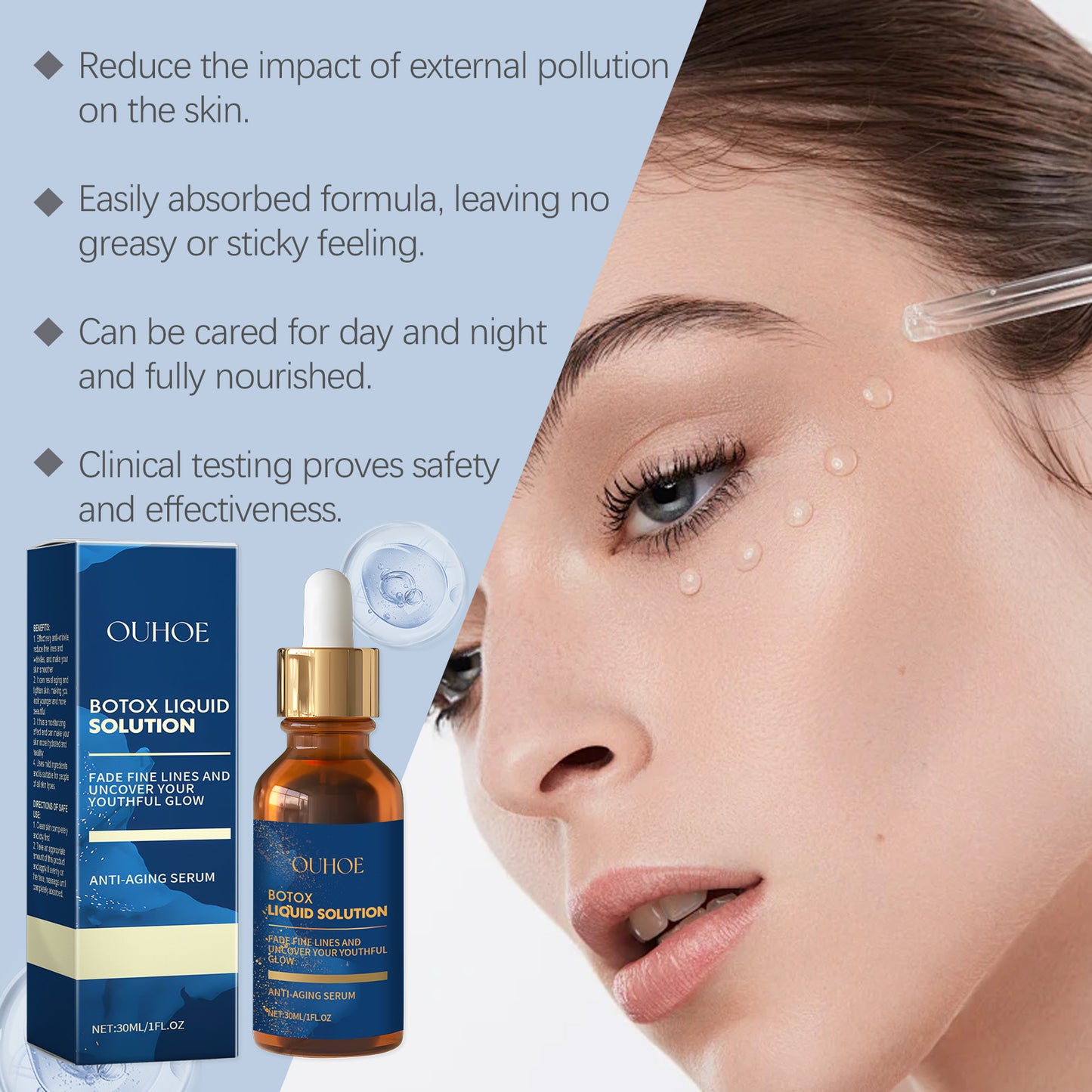 Anti-Aging Facial Essence - Moisturizing, Firming & Brightening Serum