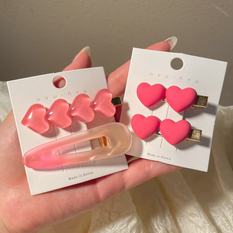 Cute Hair Clips Set - Handmade Resin Hairpins