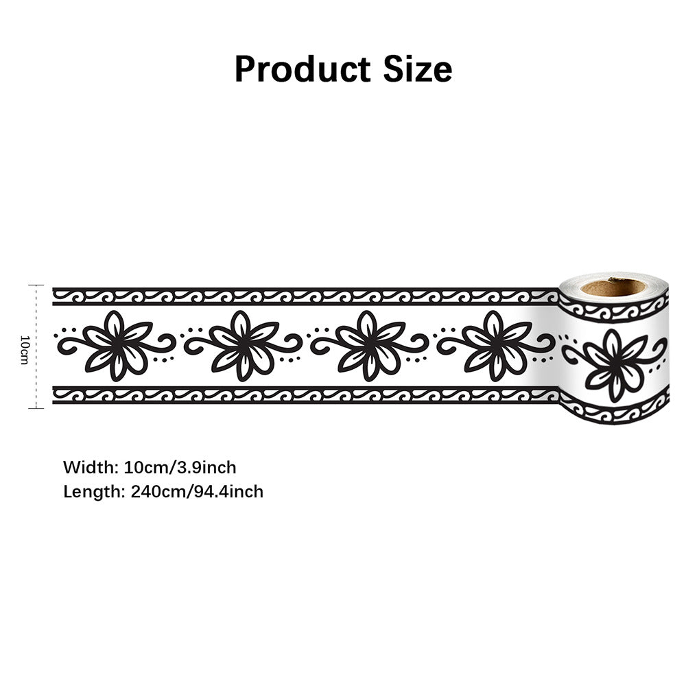 Home Wall & Floor Skirting Line Stickers - Moisture & Stain Resistant PVC