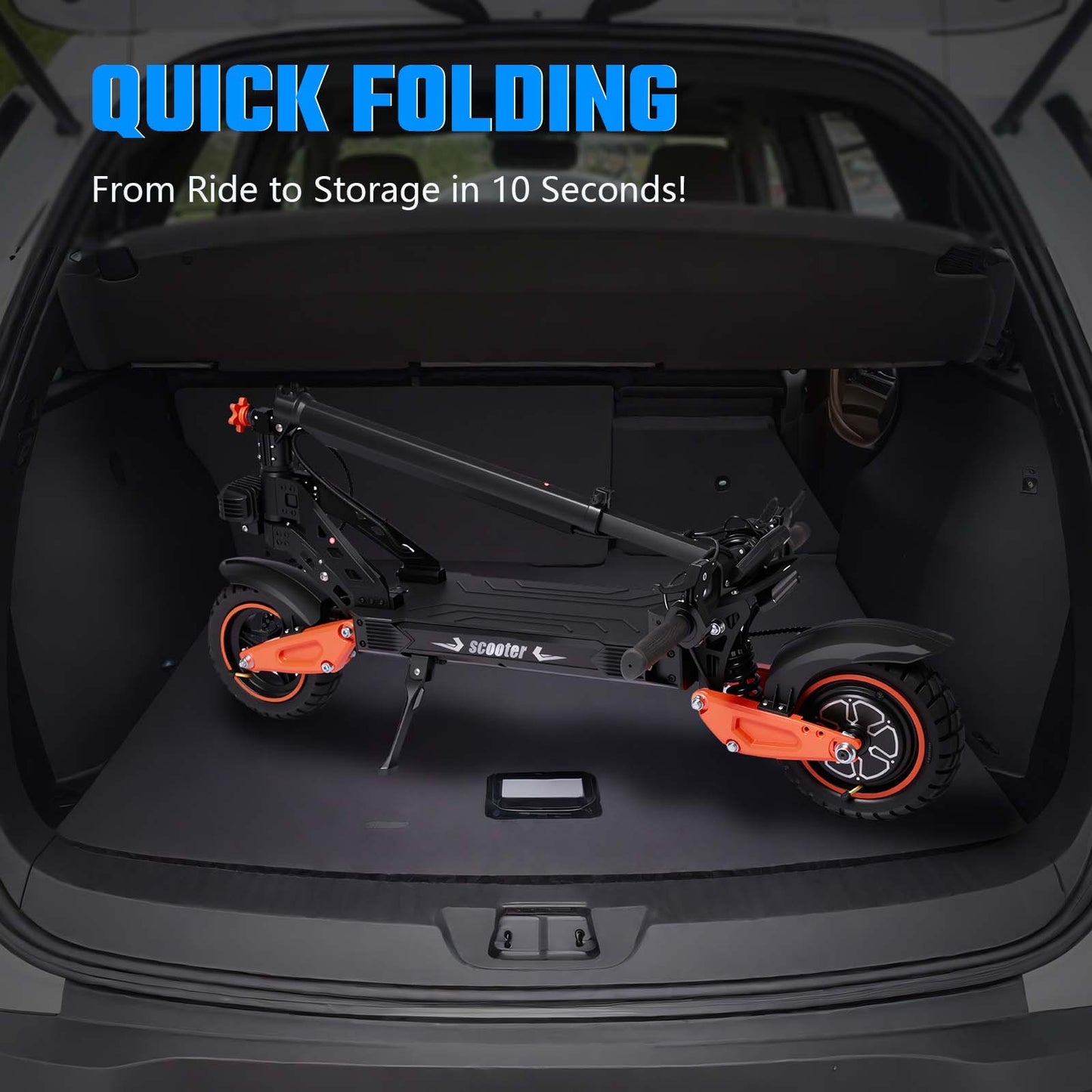 1600W Off-Road Electric Scooter - 48V 21Ah, 65km/h Top Speed