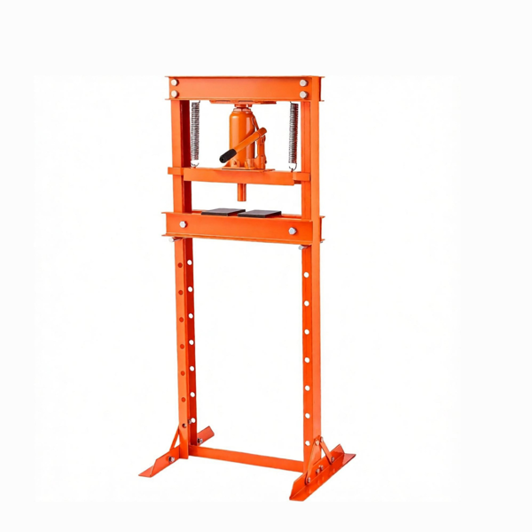 12 Ton Hydraulic Shop Press with Adjustable Frame for Garage & Workshop