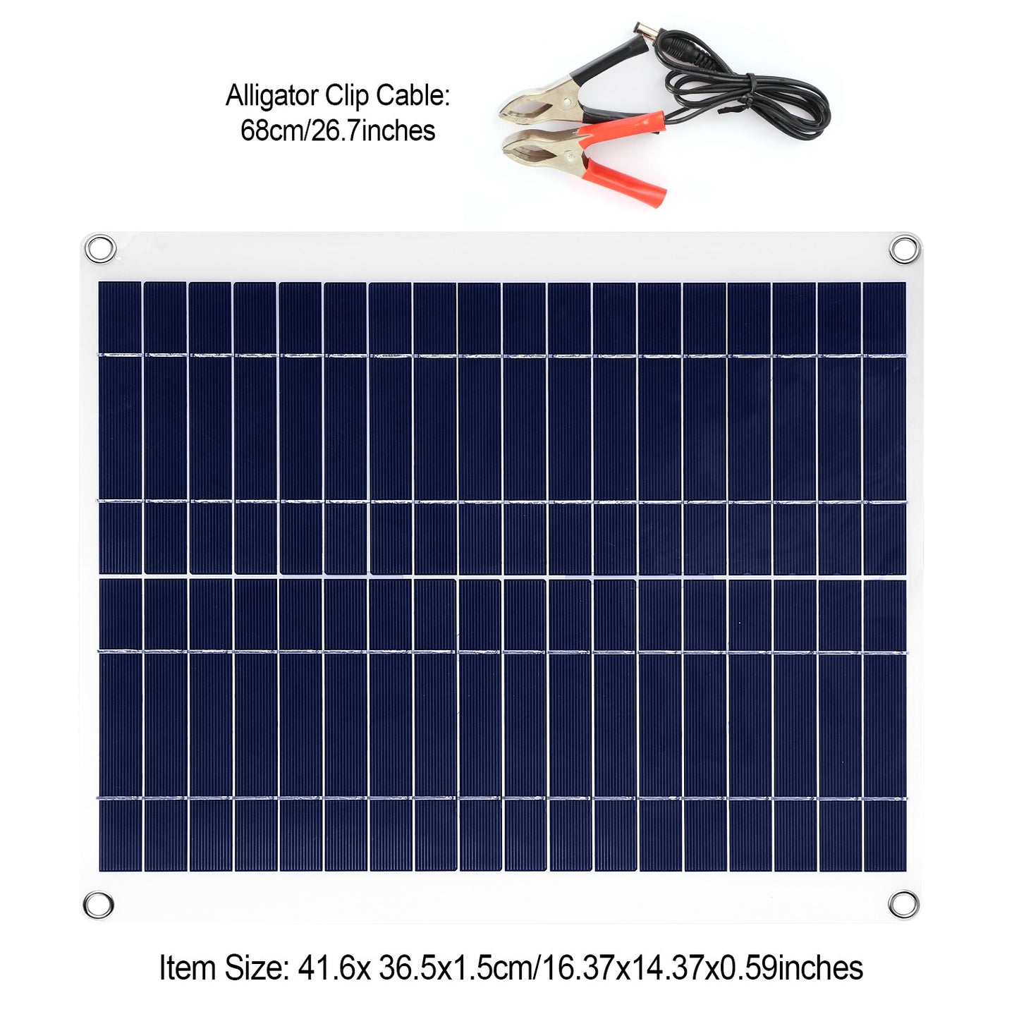 12V 25W Outdoor Solar Panel Battery Charger with Dual USB Ports