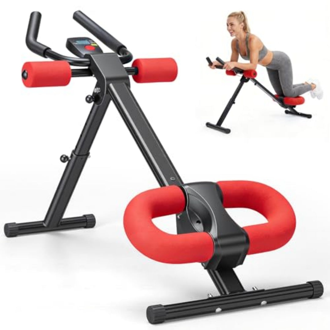 Adjustable Abdominal Training Machine with LCD Display