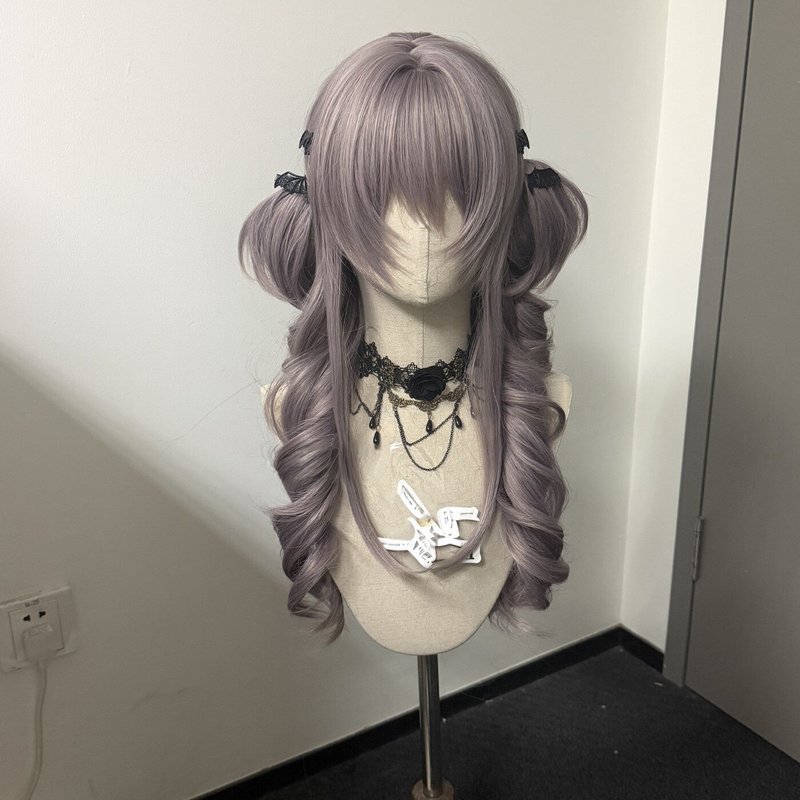High-Temperature Fiber Curly Wig with Long Voluminous Waves - Doll-Like Full Head Style