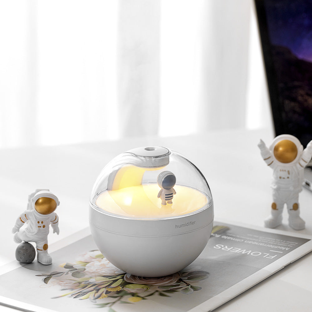 Simulated Flame Aromatherapy Humidifier with Night Light & Air Purifier