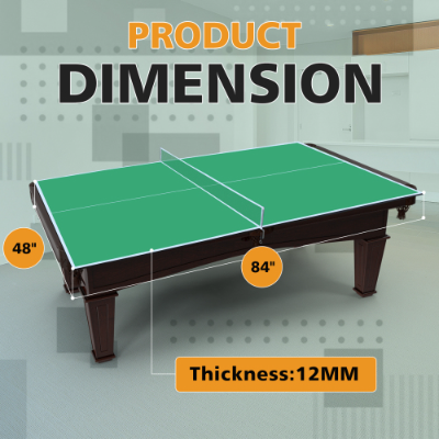7ft Foldable Ping Pong Conversion Top for Indoor Games