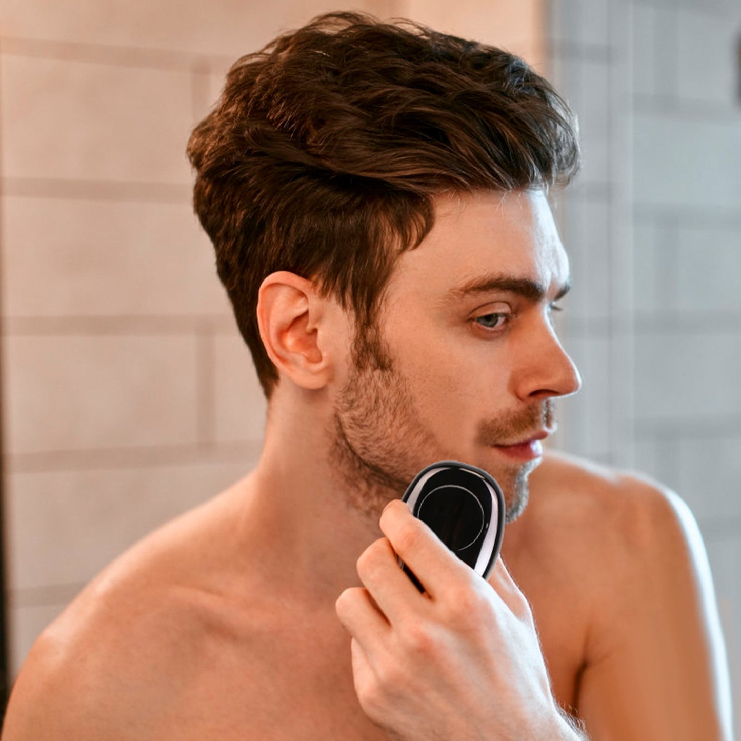 Portable Electric Shaver for Men, Rechargeable Beard Trimmer with LED Display