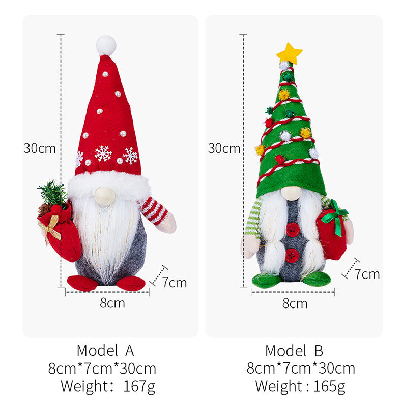 Christmas Doll Decoration Supplies - Holiday Ornaments for Gifts and Festive Decor