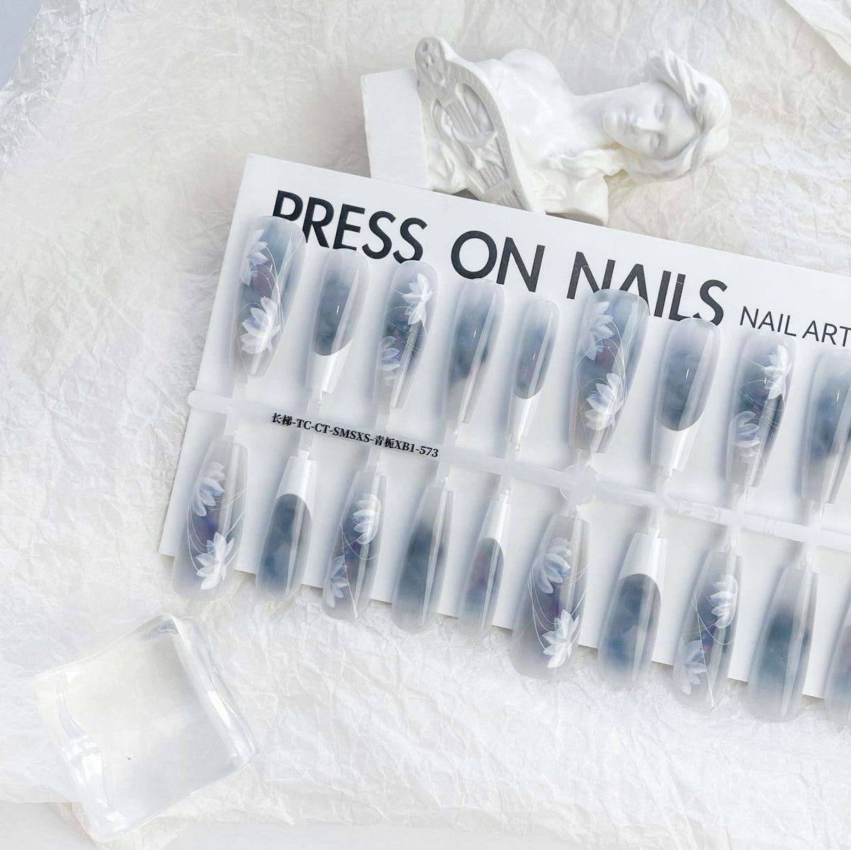 Chinese Butterfly French Soft Nail Kit Long Ladder Blush Blooming Manicure