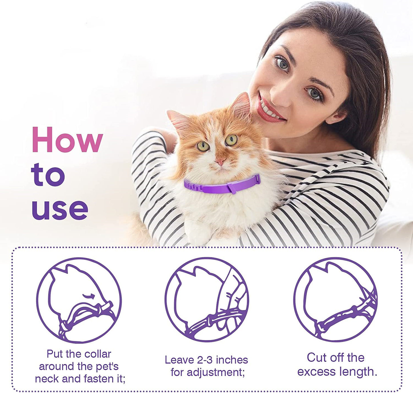 Calming Pet Collar for Cats and Dogs, Soothing & Relaxing