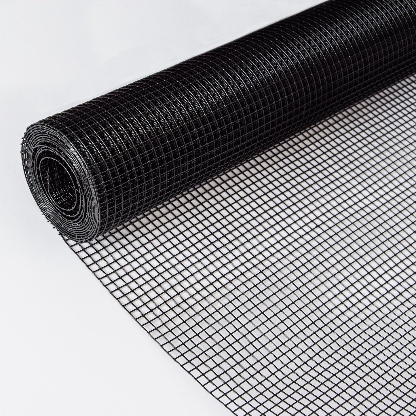 Black Metal Wire Fence - 24 inch x 50 ft Hardware Cloth for Poultry & Garden