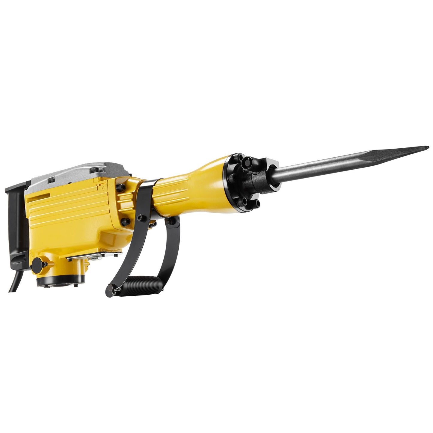 2200W Electric Demolition Jack Hammer with 4 Chisels - Vevor Yellow