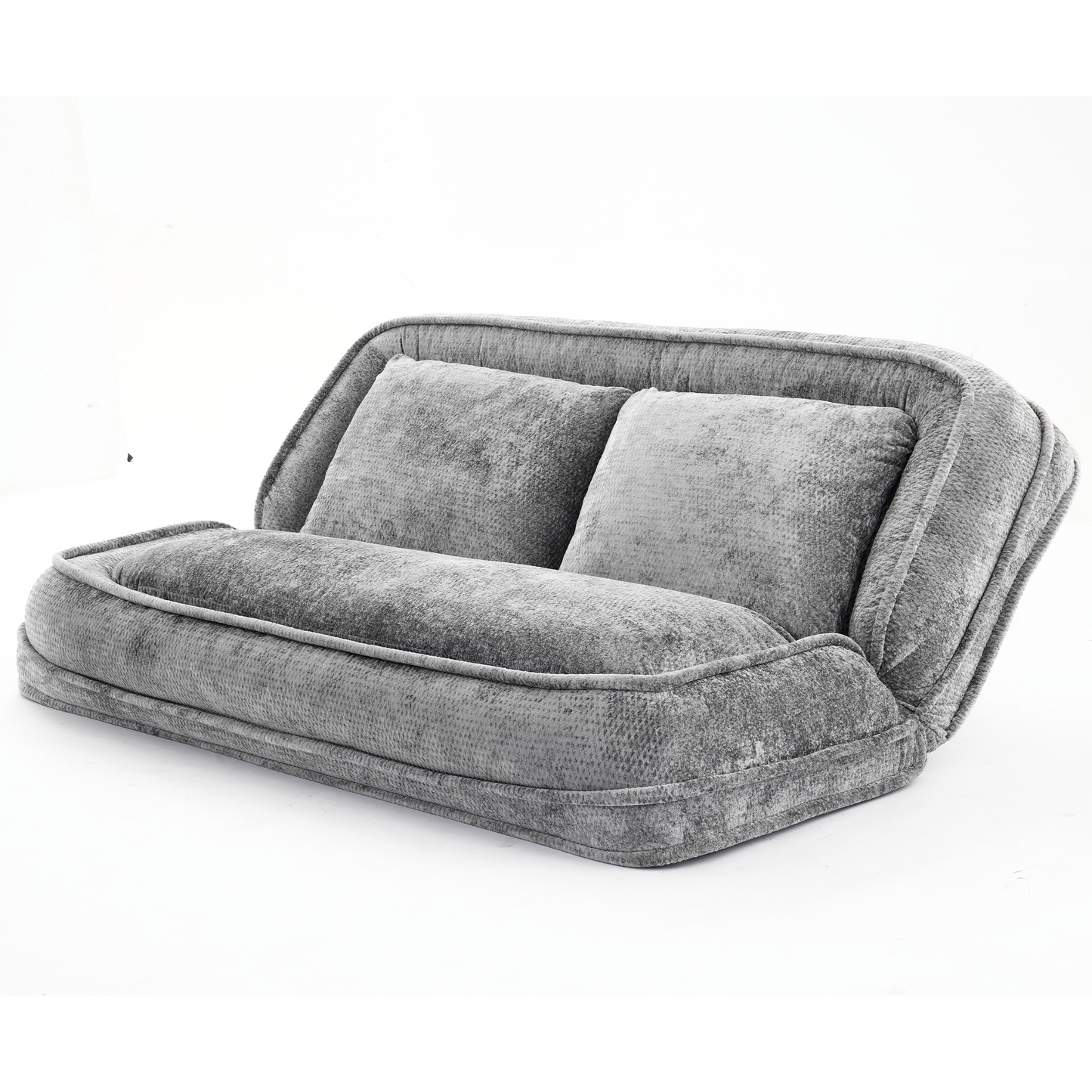 Extra Large Chenille Loveseat Sofa - Light Gray, 2-in-1 Dog Bed