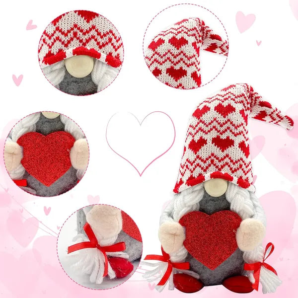 Red Lighted Gnome Decorations - 2PCS Plush Elf Ornaments