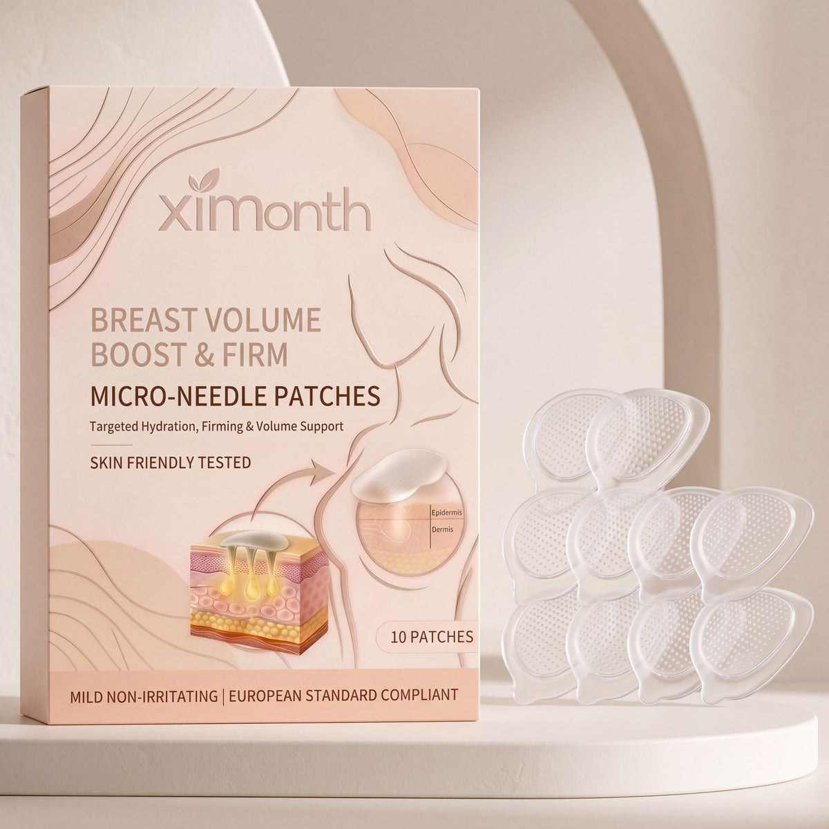 Breast Enhancement Microneedle Patch, 10 Pieces Per Pack