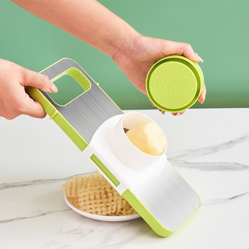 Multi-Function Vegetable Chopper with Stainless Steel Cutter and Storage