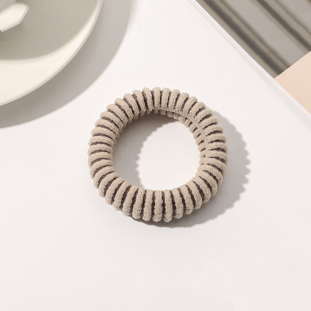 Hair Ring Towel Coarse Rubber Strap Hair Accessory for Women