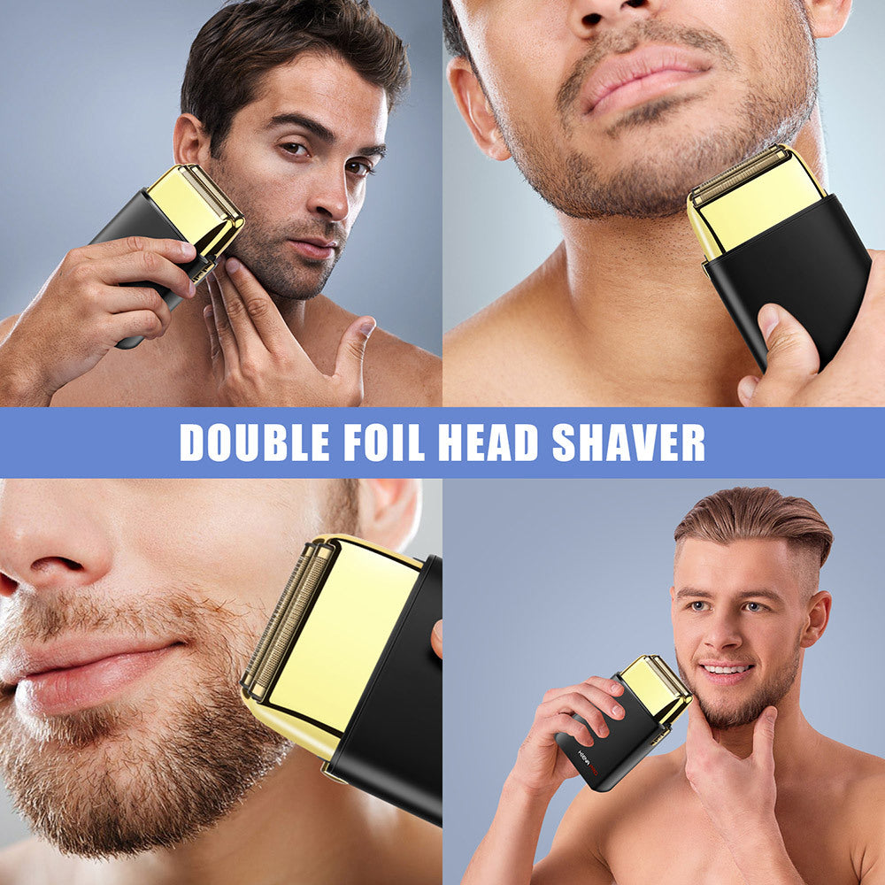 Rechargeable Double-Head Electric Shaver for Men & Women - Quiet, Fully Washable