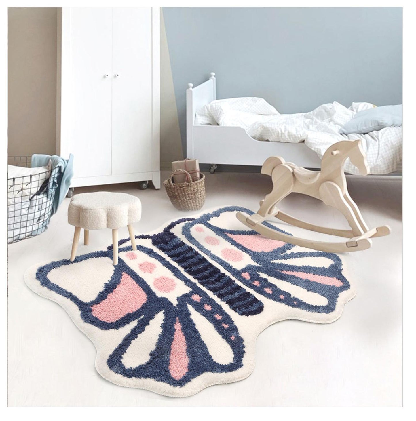 Mini Carpet Bedroom Mat with Suction for Bathroom and Home Use