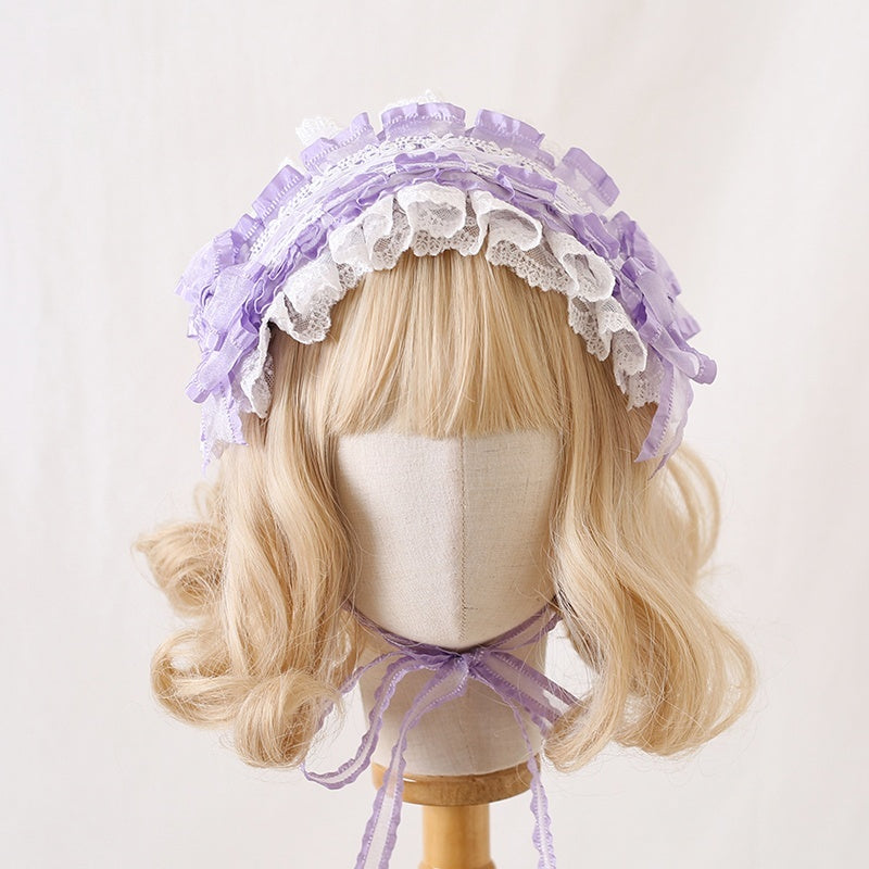 Color Blocked Bow Lace Headband