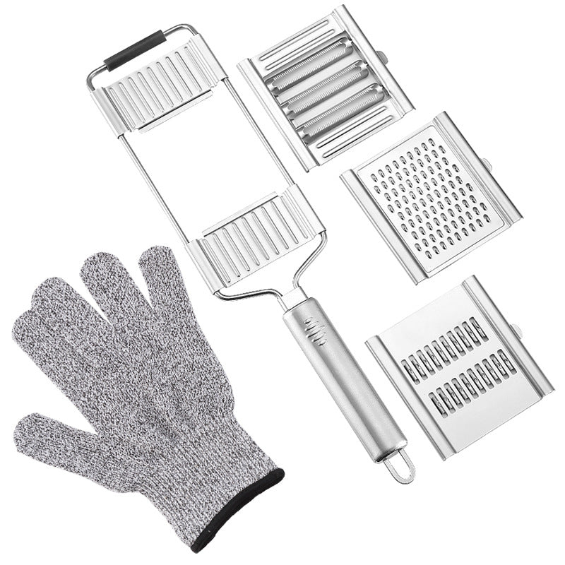 Multi-Function Vegetable Chopper with Stainless Steel Shredding Device - Kitchen Helper