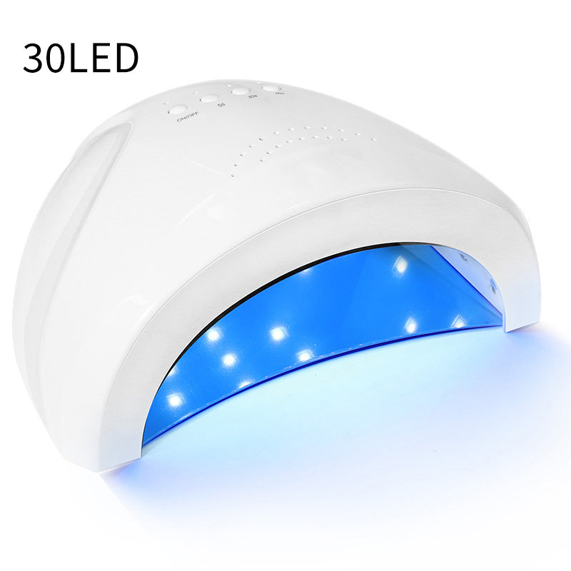 UV LED Nail Lamp - 30 Bead Professional Gel Nail Dryer with 4 Timers - White