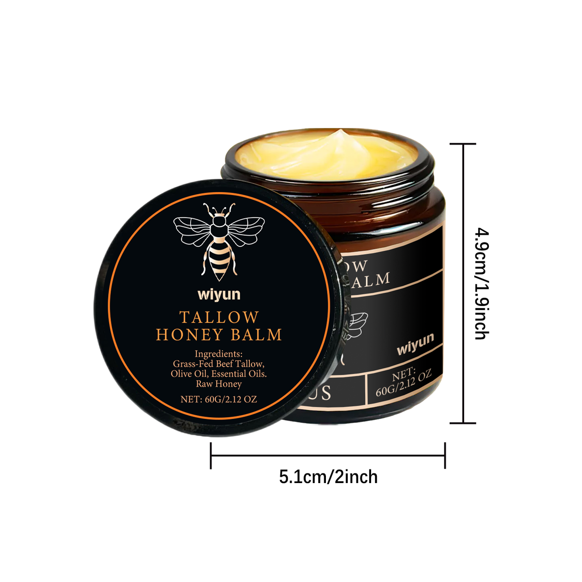 Honey Moisturizing Cream 60g - Face & Body Hydration