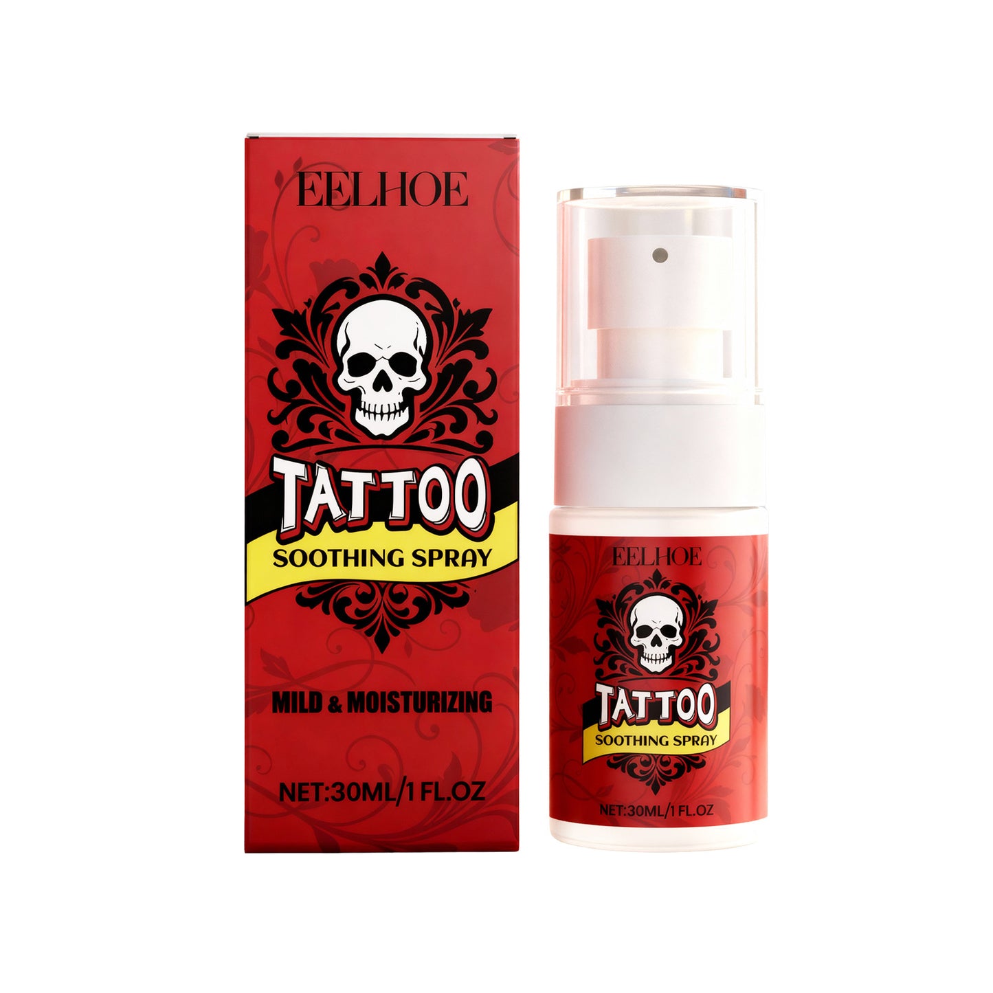 Tattoo Soothing Spray 30ml - Gentle Moisturizing Skin Care for Tattooed Skin