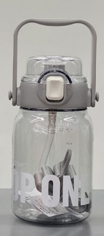 Leak-Proof Drop-Resistant Large Capacity Plastic Water Cup with Straw