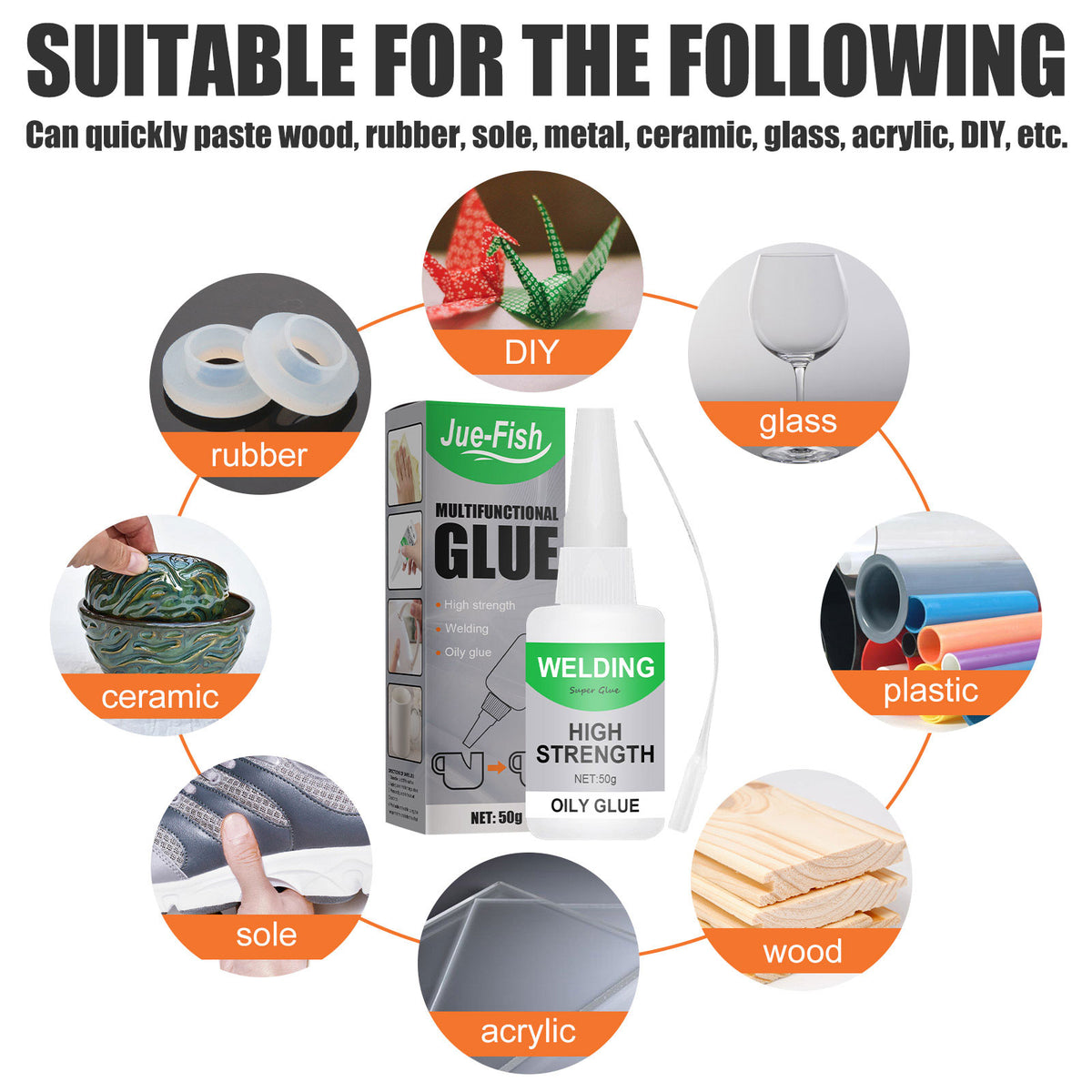 Multi-Functional Adhesive for Kitchen Storage - 50g Dropper Box