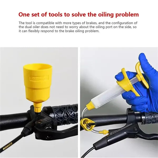 Bike Brake Bleed Kit with Adapters and Syringes for Hydraulic Brake Maintenance