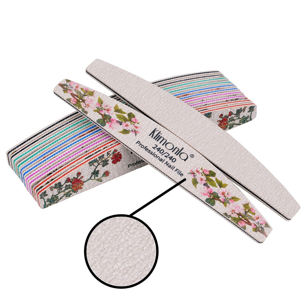 Manicure Nail File Set with Coarse Sandpaper for Nail Repair and Shaping - Multiple Grit Options