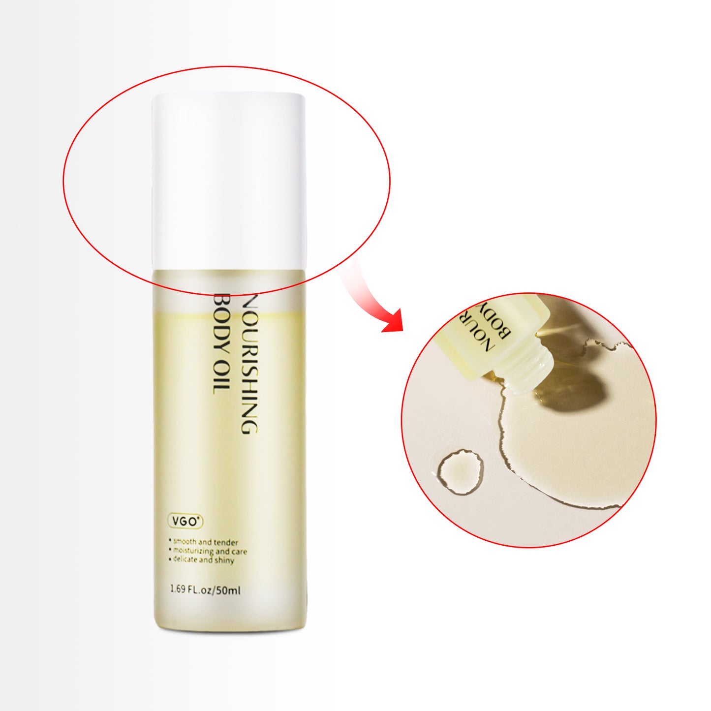 Nourishing Body Oil - 50ml Moisturizing Skin Tightening & Smoothing Formula