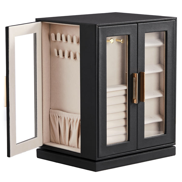 Four Sides With Storage, 5 Drawers That Can Rotate. Black Cabinet