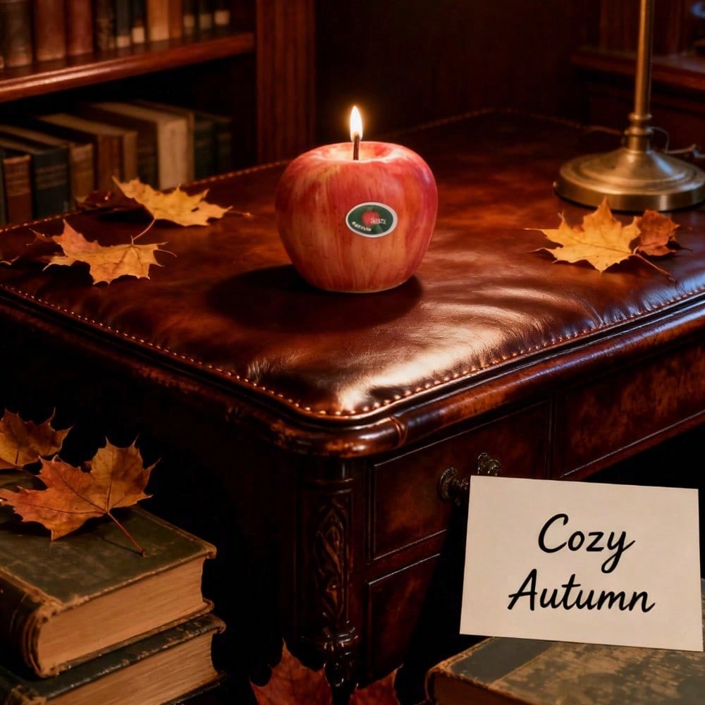 Bitten Apple Scented Candle - Unique Gift Box Decor
