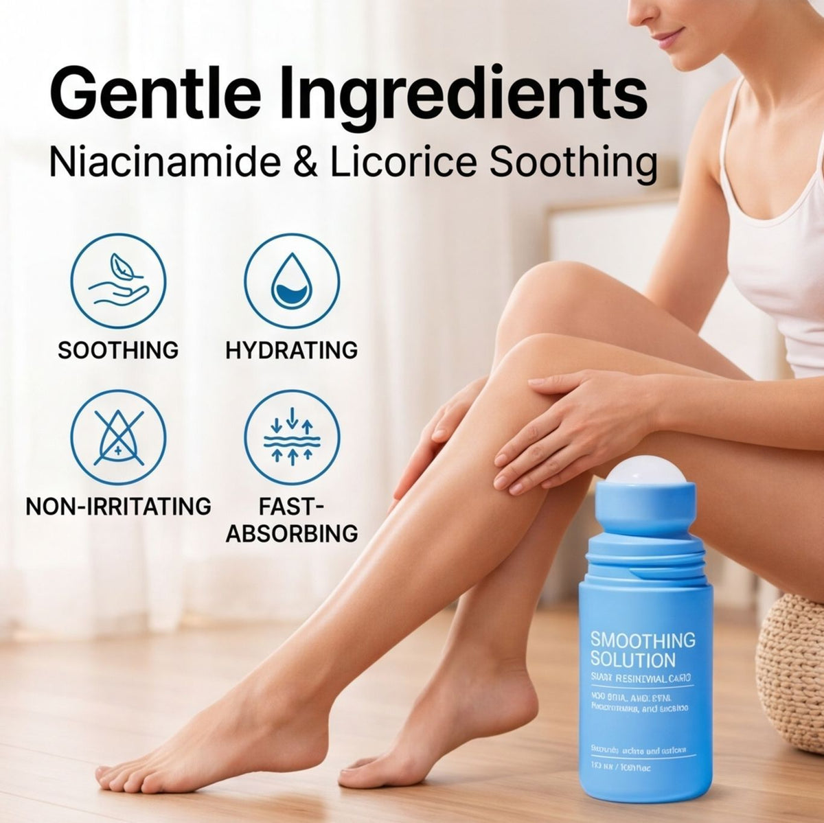 Post-Hair Removal Care Solution with Roller - 50ml