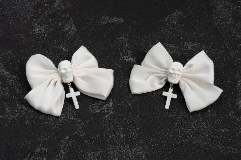 Handmade Alloy Hairpin - White