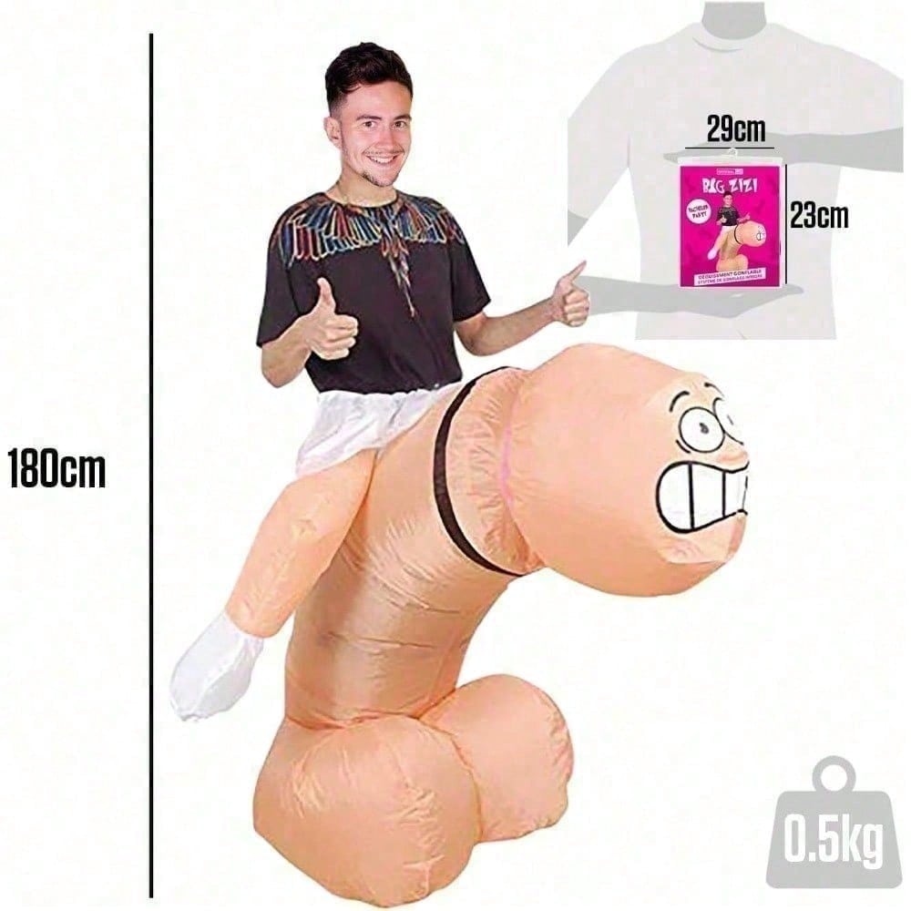 Inflatable Willy Costume for Adults - Hilarious Party Outfit