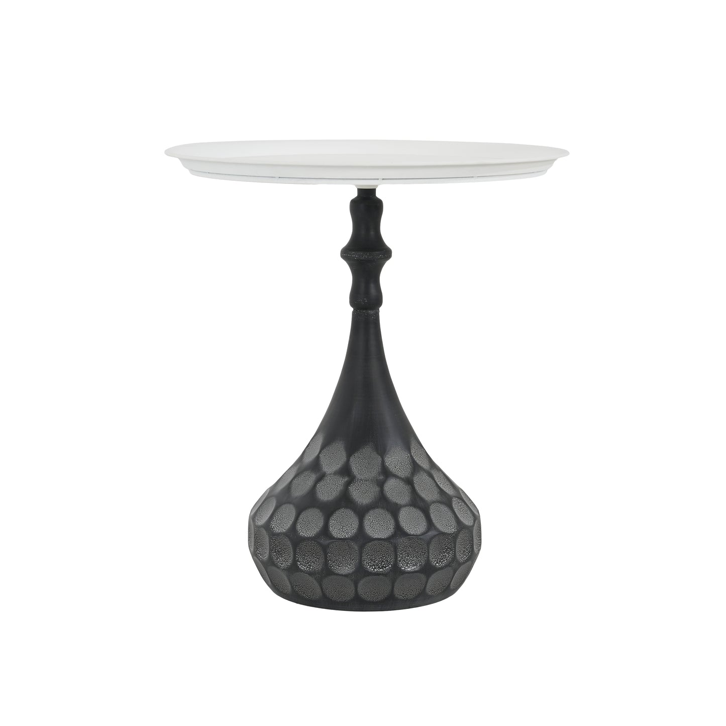 Accent Metal Coffee Table, Pedestal Table For Living Room,