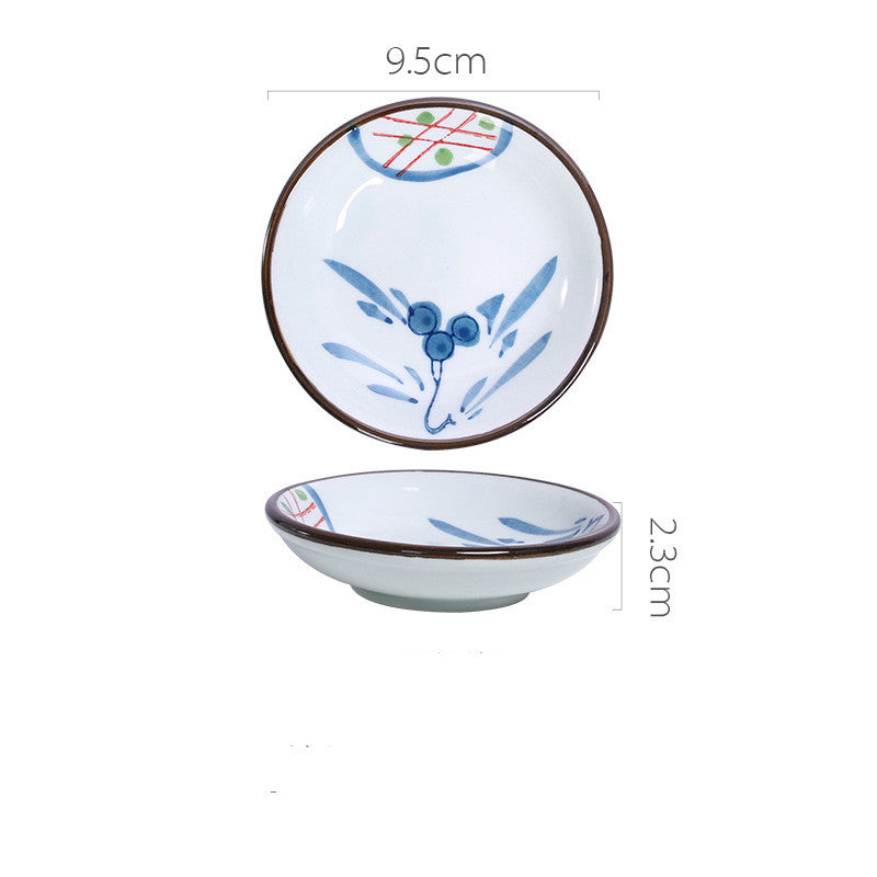 Japanese Ceramic Snack Dish - Hand-Painted & Microwave Safe