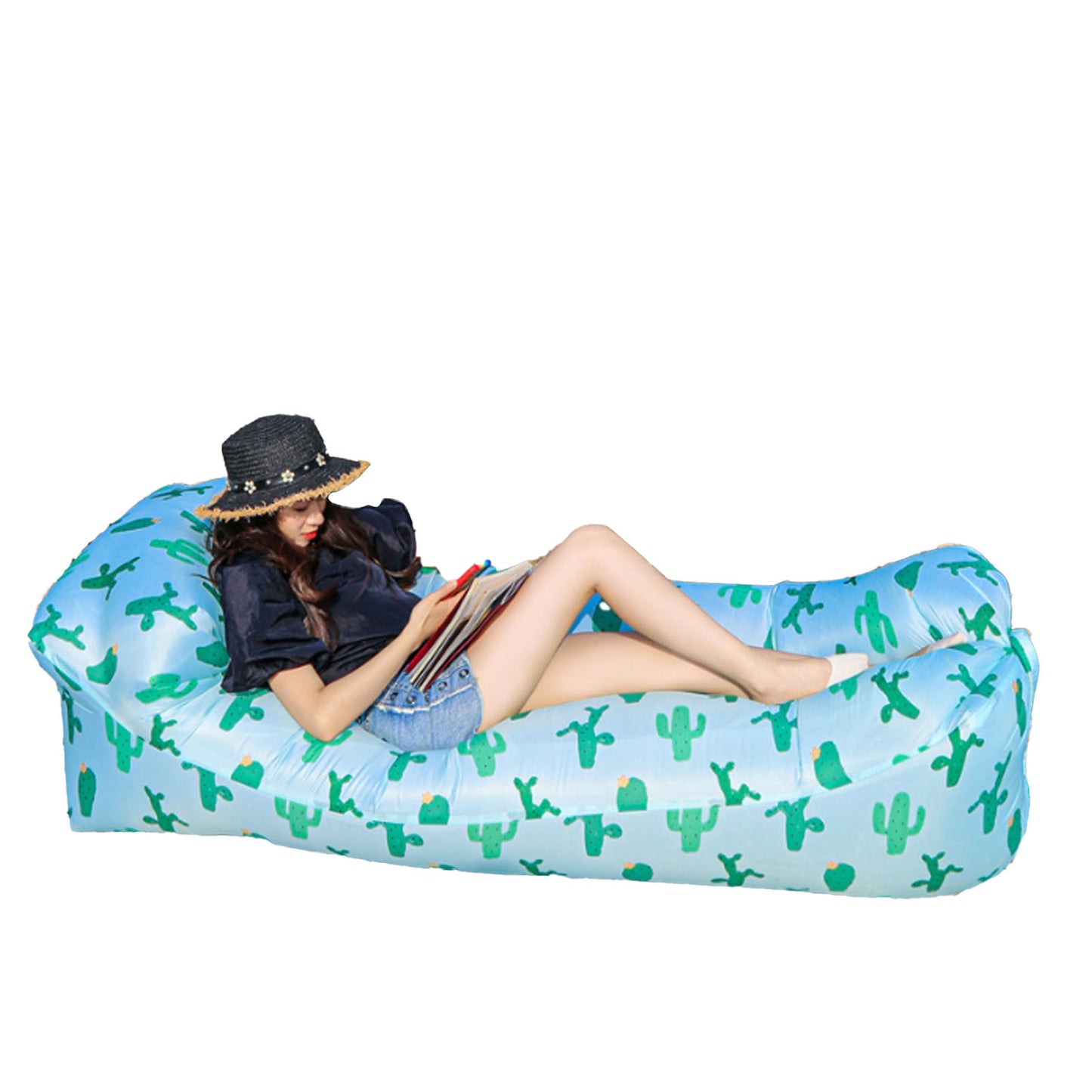 Inflatable Lounger - Portable Foldable Outdoor Air Chair