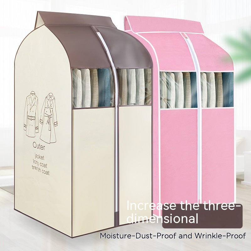 Enclosed Three-Dimensional Clothing Dust Cover - Household Storage Organizer